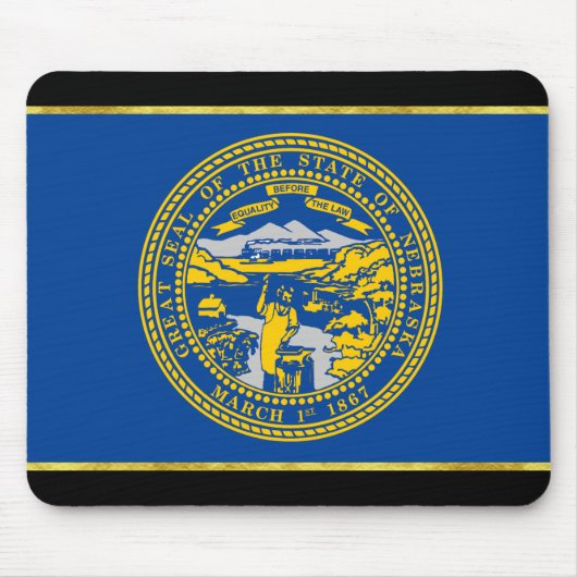 Flagge Nebraska Mousepad (Vorne)
