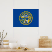 Flagge Nebraska Poster (Küche)