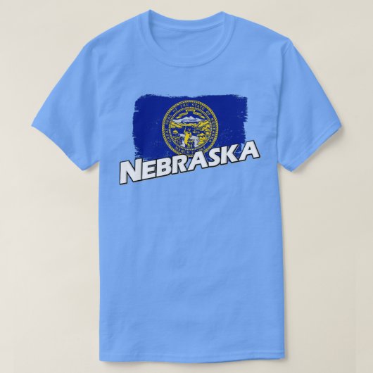 Flagge Nebraska T-Shirt (Design vorne)