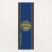 Flagge Nebraska Yogamatte (Rückseite)