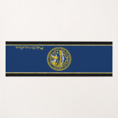 Flagge Nebraska Yogamatte (Vorderseite (Horizontal))