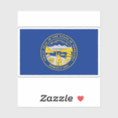 Flagge Nebraskas Aufkleber (Blatt)