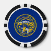 Flagge Nebraskas, Nebraskanische Flagge Pokerchips (Vorderseite)