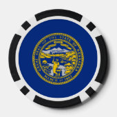 Flagge Nebraskas, Nebraskanische Flagge Pokerchips (Rückseite)