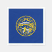 Flagge Nebraskas, Nebraskanische Flagge Serviette (Vorderseite)