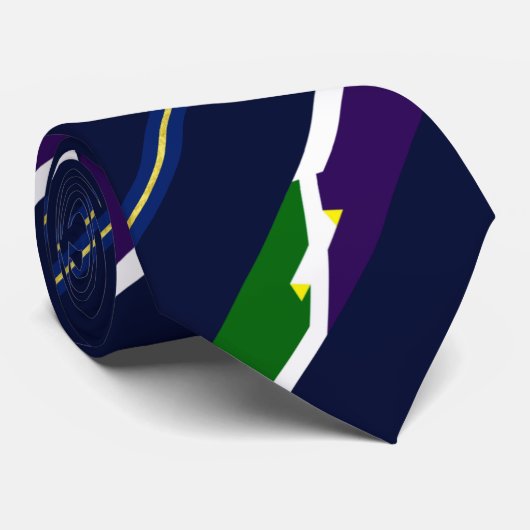 Flagge Neck Tie (Indiana) Krawatte (Gerollt)