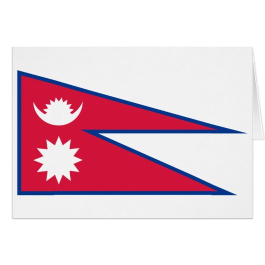 Flagge Nepals (Vorderseite (Horizontal))