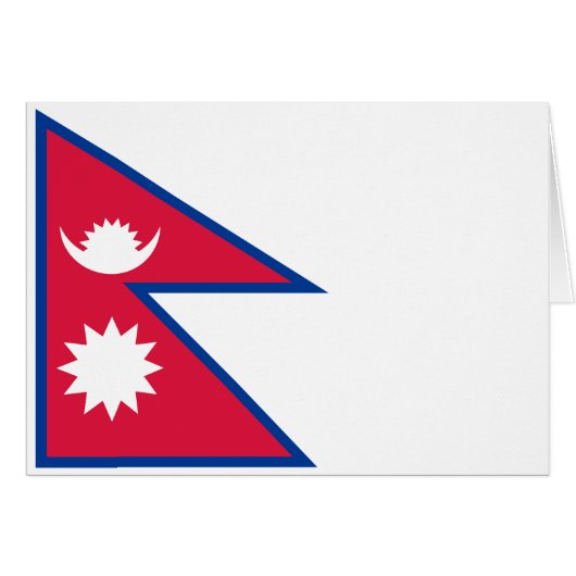 Flagge Nepals (Vorderseite (Horizontal))