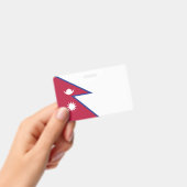 Flagge Nepals Ausweis (Handheld)