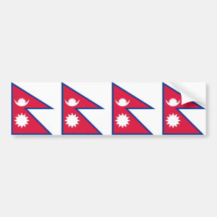 Flagge Nepals Autoaufkleber