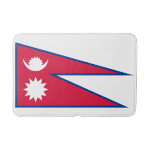 Flagge Nepals Badematte