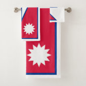 Flagge Nepals Badhandtuch Set (Insitu)