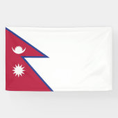 Flagge Nepals Banner (Horizontal)