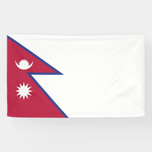 Flagge Nepals Banner (Horizontal)