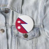 Flagge Nepals Button (Beispiel)