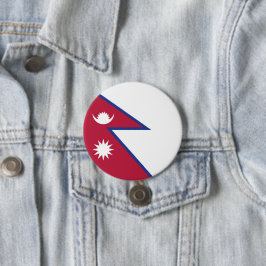 Flagge Nepals Button