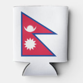Flagge Nepals Dosenkühler (Vorderseite)
