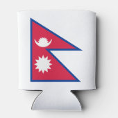 Flagge Nepals Dosenkühler (Rückseite)