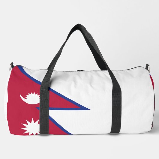 Flagge Nepals Duffle Bag (Vorderseite)