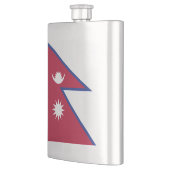 Flagge Nepals Flachmann (Links)