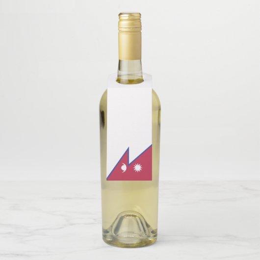 Flagge Nepals Flaschenanhänger (Auf Flasche)