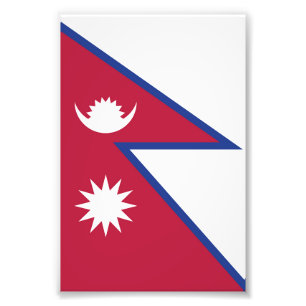 Flagge Nepals Fotodruck