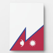 Flagge Nepals Fotoplatte (Vorderseite)