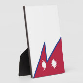 Flagge Nepals Fotoplatte (Seite)