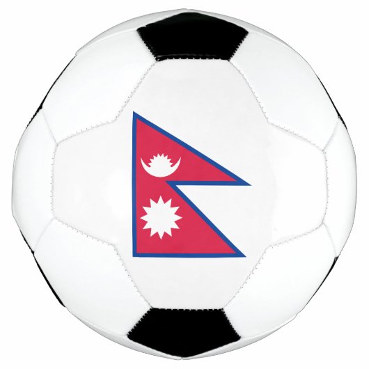 Flagge Nepals Fußball (Vorderseite)