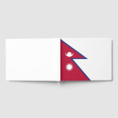 Flagge Nepals Gästebuch (Voll)