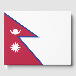 Flagge Nepals Gästebuch