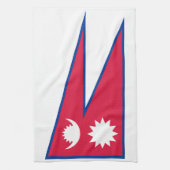Flagge Nepals Geschirrtuch (Vertikal)