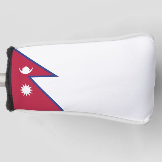 Flagge Nepals Golf Headcover (Vorderseite)