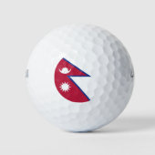 Flagge Nepals Golfball (Vorderseite)