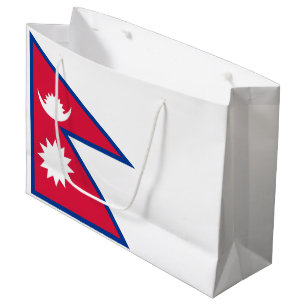 Flagge Nepals Große Geschenktüte
