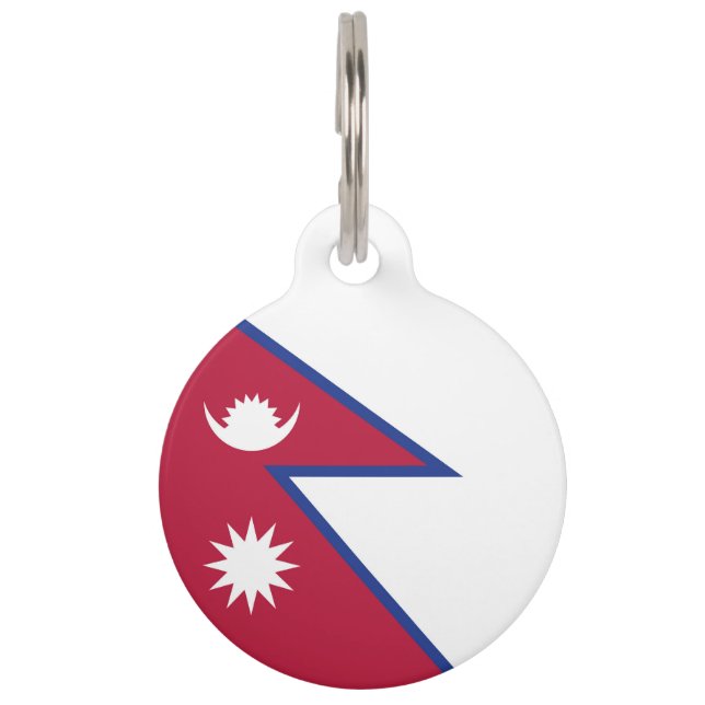 Flagge Nepals Haustiermarke (Vorderseite)