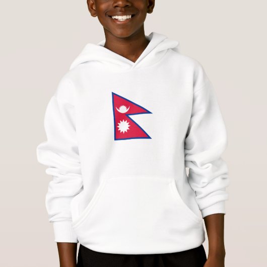 Flagge Nepals Hoodie (Vorderseite)
