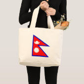 Flagge Nepals Jumbo Stoffbeutel (Vorderseite (Produkt))