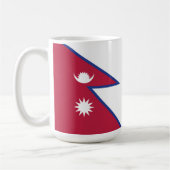 Flagge Nepals Kaffeetasse (Links)