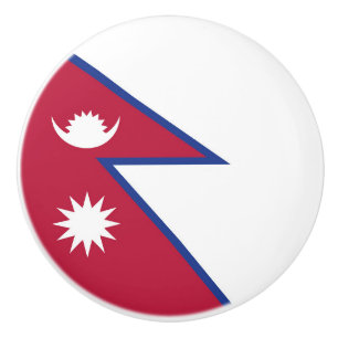 Flagge Nepals Keramikknauf