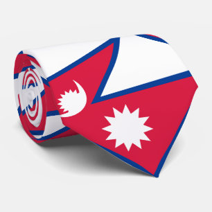 Flagge Nepals Krawatte