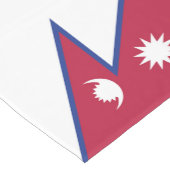 Flagge Nepals Kurzer Tischläufer (Ecke)