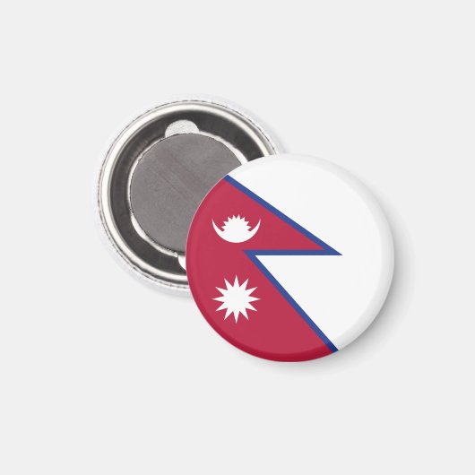 Flagge Nepals Magnet (Vorderseite/Rückseite)