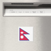 Flagge Nepals Magnet (In Situ (Geschirrspüler))