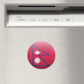 Flagge Nepals Magnet (In Situ (Geschirrspüler))
