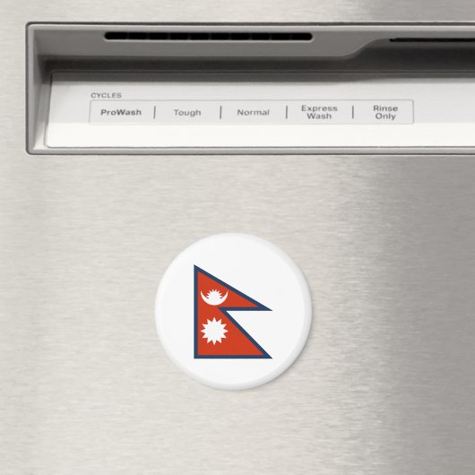 Flagge Nepals Magnet (In Situ (Geschirrspüler))