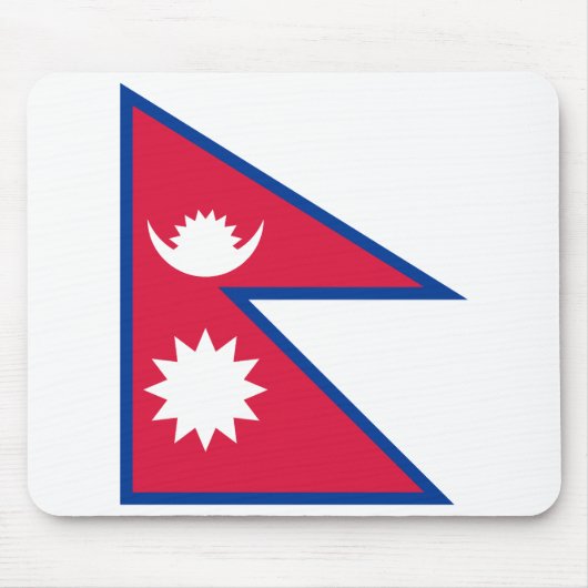 Flagge Nepals Mousepad (Vorne)