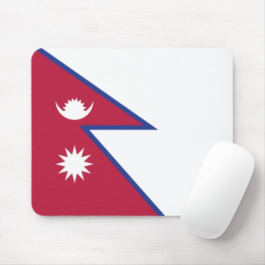 Flagge Nepals Mousepad (Mit Mouse)