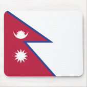 Flagge Nepals Mousepad (Vorne)