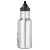 Flagge Nepals (Nepalesen) Edelstahlflasche (Rechts)